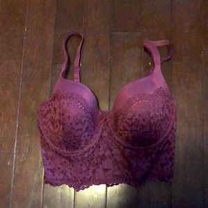 Victoria’s Secret Maroon Bra Corset Too